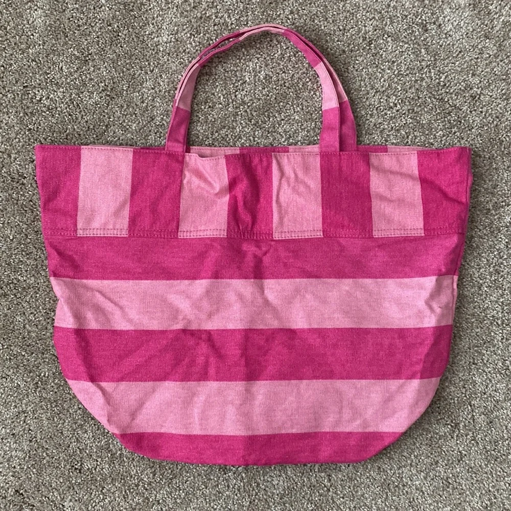 Victoria’s Secret Striped Canvas Tote Bag - Picture 2 of 8